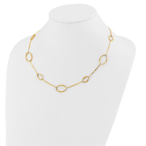 Leslie's 14k Polished Oval Link 20in Necklace - Image 3