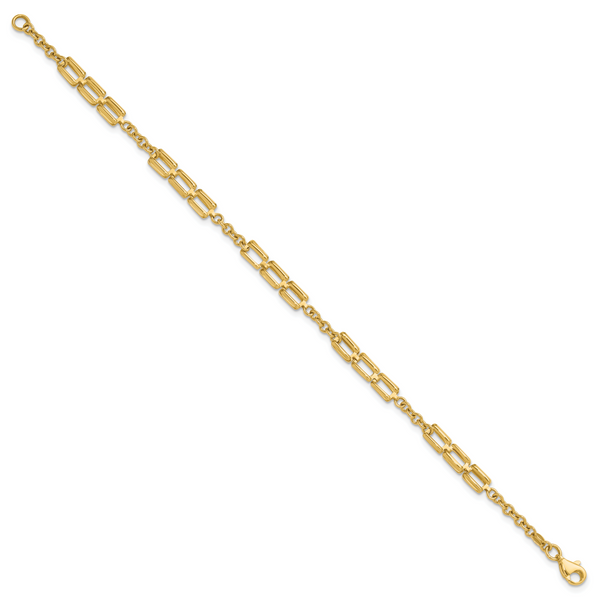 Leslie's 14K Polished Fancy Link Bracelet - Image 2