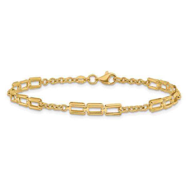 Leslie's 14K Polished Fancy Link Bracelet - Image 3