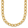 Leslie's 14K Polished Fancy Oval Link Necklace