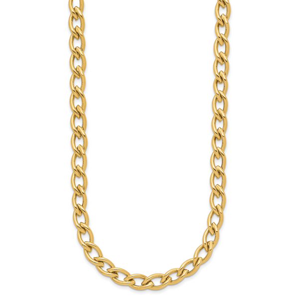 Leslie's 14K Polished Fancy Oval Link Necklace - Image 2