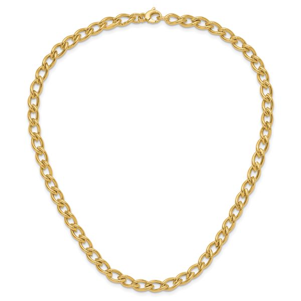 Leslie's 14K Polished Fancy Oval Link Necklace - Image 4