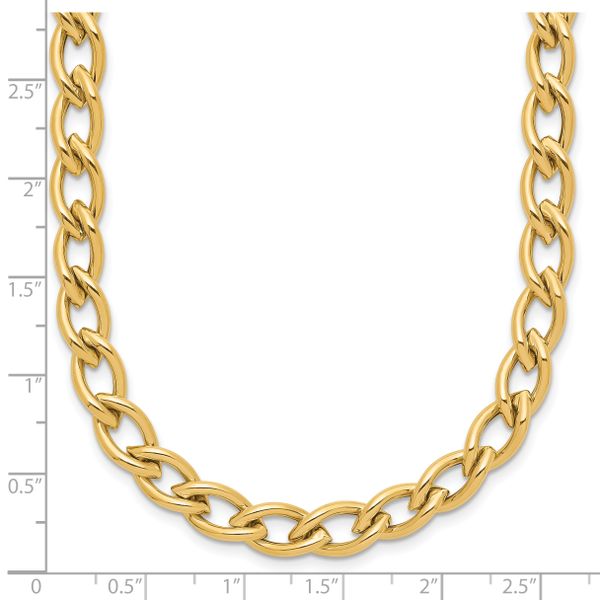 Leslie's 14K Polished Fancy Oval Link Necklace - Image 5