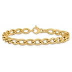 Leslie's 14K Polished Fancy Oval Link Bracelet - Image 3