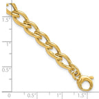 Leslie's 14K Polished Fancy Oval Link Bracelet - Image 5