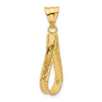 Leslie's 14K Polished and Diamond-cut Pendant - Image 3