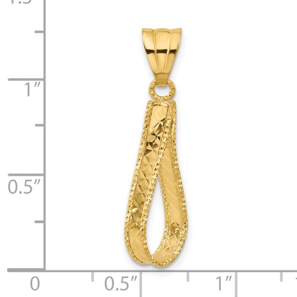 Leslie's 14K Polished and Diamond-cut Pendant - Image 4
