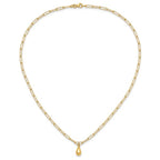 Leslie's 14K Polished Teardrop Paperclip Link Necklace - Image 4