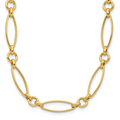 Leslie's 14K Polished Fancy Link 19in Necklace