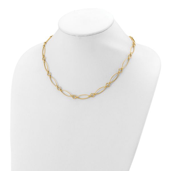 Leslie's 14K Polished Fancy Link 19in Necklace - Image 3