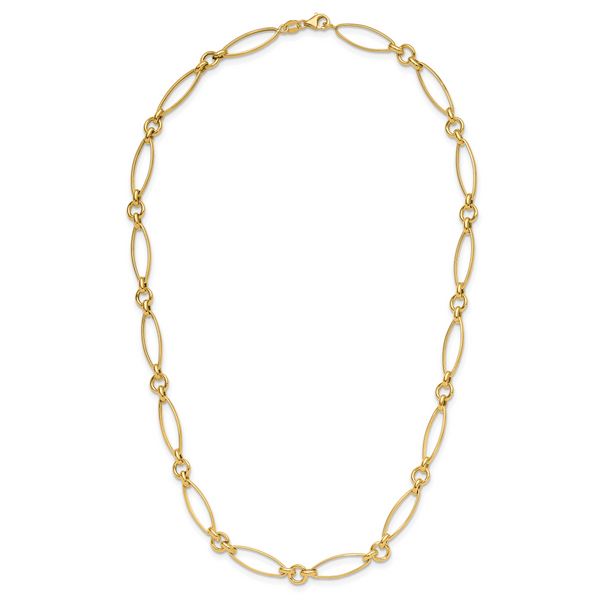 Leslie's 14K Polished Fancy Link 19in Necklace - Image 4