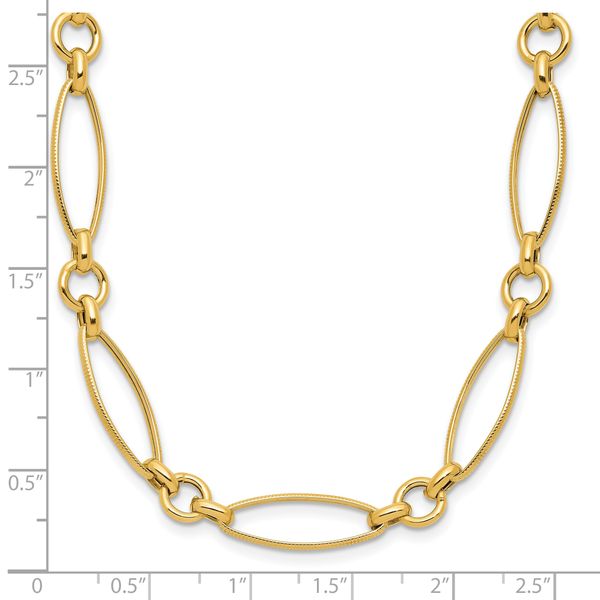Leslie's 14K Polished Fancy Link 19in Necklace - Image 5