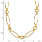 Leslie's 14K Polished/Textured Fancy Link Necklace - Image 5