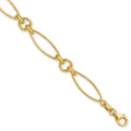 Leslie's 14K Polished Fancy Link 8.5in Bracelet