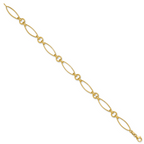 Leslie's 14K Polished Fancy Link 8.5in Bracelet - Image 2