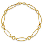 Leslie's 14K Polished Fancy Link 8.5in Bracelet - Image 4