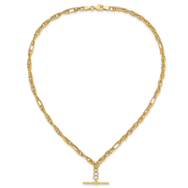 Leslie's 14K Polished Dangle Bar Necklace - Image 4