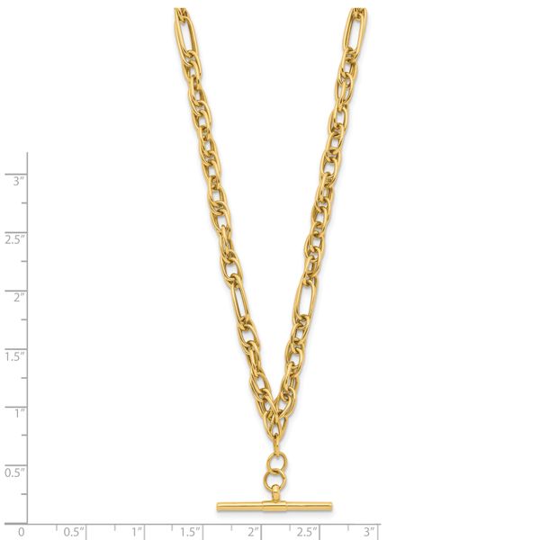 Leslie's 14K Polished Dangle Bar Necklace - Image 5