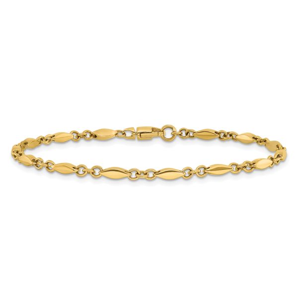 Leslie's 14K Polished Fancy Link Bracelet - Image 3