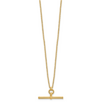 Leslie's 14K Polished Bar w/1.5in ext. Necklace - Image 2