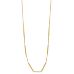 Leslie's 14K Polished 6 Bar Stations 16in with 1.5in ext Necklace - Image 2