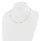 Leslie's 14K Polished 6 Bar Stations 16in with 1.5in ext Necklace - Image 3
