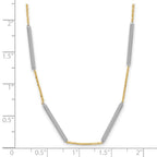 Leslie's 14K Two-tone Polished 6 Bar Stations w/1.5in ext. Necklace - Image 5