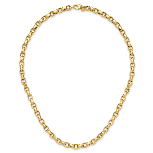 Leslie's 14K Polished Fancy Link Necklace - Image 4
