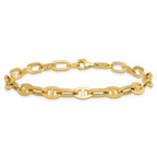 Leslie's 14K Polished Fancy Link Bracelet - Image 3