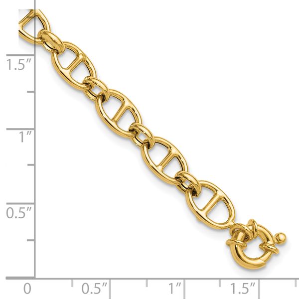 Leslie's 14K Polished Fancy Link Bracelet - Image 5