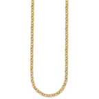 Leslie's 14K Polished and Textured Link Necklace - Image 2