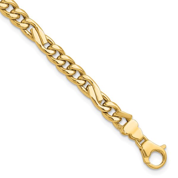 Leslie's 14K Polished Fancy Figaro Link Bracelet