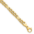 Leslie's 14K Polished Fancy Figaro Link Bracelet