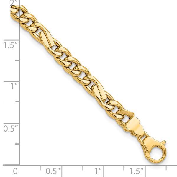 Leslie's 14K Polished Fancy Figaro Link Bracelet - Image 5