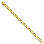 Leslie's 14K Polished Fancy Figaro Link Bracelet - Image 2