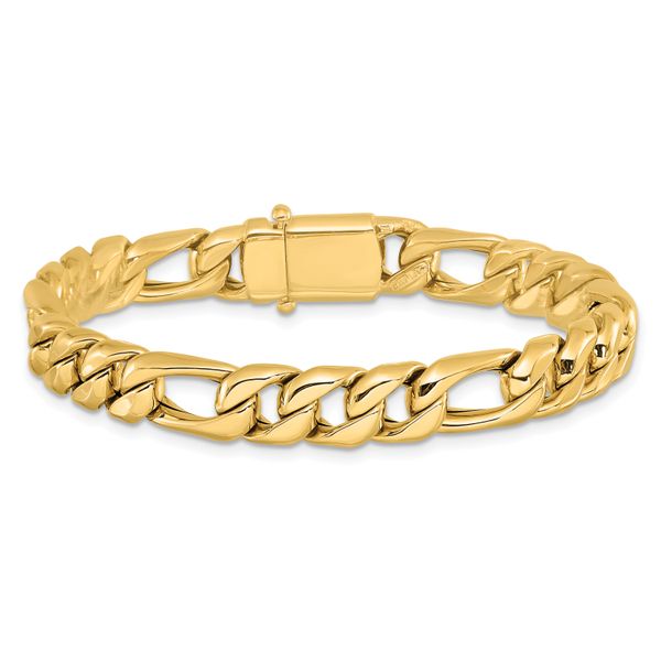 Leslie's 14K Polished Fancy Figaro Link Bracelet - Image 3