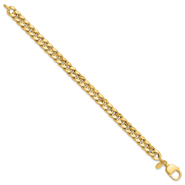 Leslie's 14K Polished Curb Men's Bracelet - Image 2