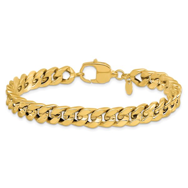 Leslie's 14K Polished Curb Men's Bracelet - Image 3