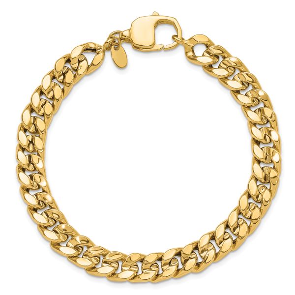 Leslie's 14K Polished Curb Men's Bracelet - Image 4