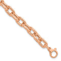 Leslie's 14K Rose Gold Polished Fancy Link Bracelet