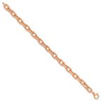 Leslie's 14K Rose Gold Polished Fancy Link Bracelet - Image 2