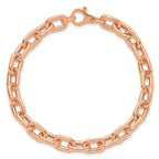 Leslie's 14K Rose Gold Polished Fancy Link Bracelet - Image 4