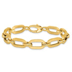 Leslie's 14K Polished and Satin Fancy Link Bracelet - Image 3