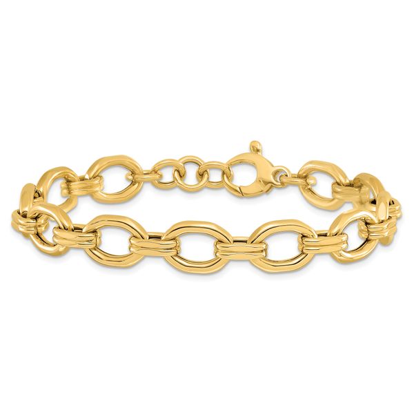 Leslie's 14K Polished Fancy Link w/1in ext. Bracelet - Image 3