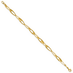Leslie's 14K Polished Fancy Link w/.25in ext. Bracelet - Image 2