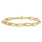 Leslie's 14K Polished Fancy Link w/.25in ext. Bracelet - Image 3