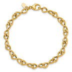 Leslie's 14K Polished/Textured Twisted Infinity Link Bracelet - Image 4