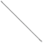 Leslie's 14K White Gold Polished Fancy Bracelet - Image 2