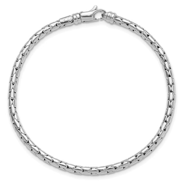 Leslie's 14K White Gold Polished Fancy Bracelet - Image 4