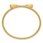 Leslie's 14K Polished and Brushed Bypass Cuff Bangle - Image 2